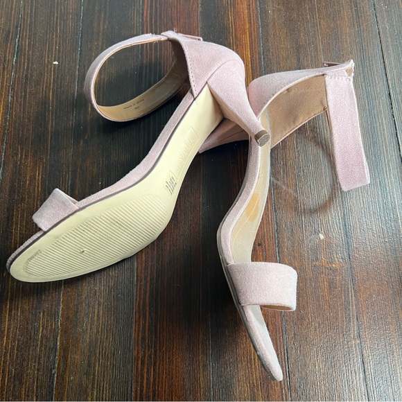 Style & Co "pink latte" suede strappy heels Size 8 - Picture 4 of 7